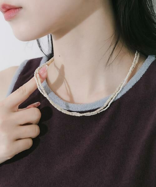 SMELLY / スメリー ネックレス・ペンダント・チョーカー | シェルビーズレイヤードネックレス | 詳細4