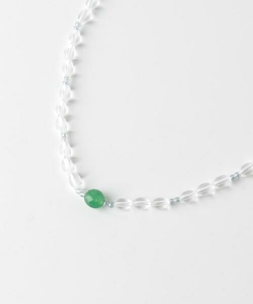 SMELLY / スメリー ネックレス・ペンダント・チョーカー | ステンレスカラートップクリアビーズネックレス | 詳細4