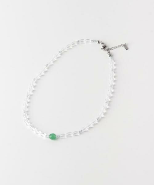 SMELLY / スメリー ネックレス・ペンダント・チョーカー | ステンレスカラートップクリアビーズネックレス | 詳細5