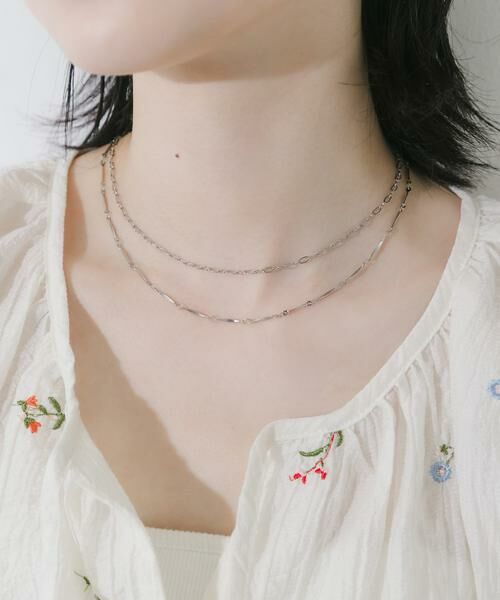 SMELLY / スメリー ネックレス・ペンダント・チョーカー | ステンレスバーチェーン2セットネックレス | 詳細1