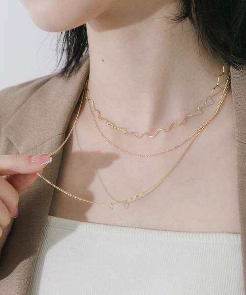 SMELLY / スメリー ネックレス・ペンダント・チョーカー | 3チェーンレイヤードネックレス | 詳細2