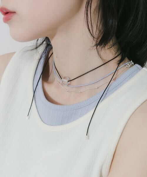 SMELLY / スメリー ネックレス・ペンダント・チョーカー | クリアトップビーズ3セットネックレス | 詳細1