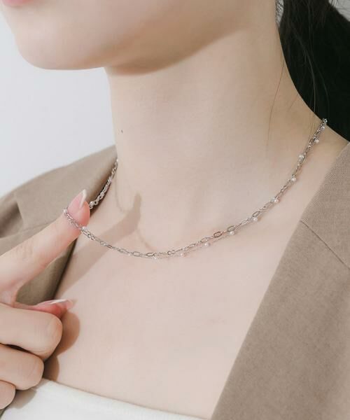SMELLY / スメリー ネックレス・ペンダント・チョーカー | ステンレスミニパールチェーン2セットネックレス | 詳細1