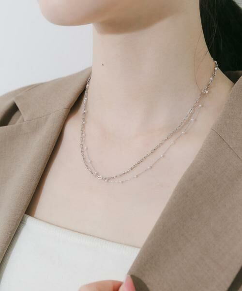 SMELLY / スメリー ネックレス・ペンダント・チョーカー | ステンレスミニパールチェーン2セットネックレス | 詳細2
