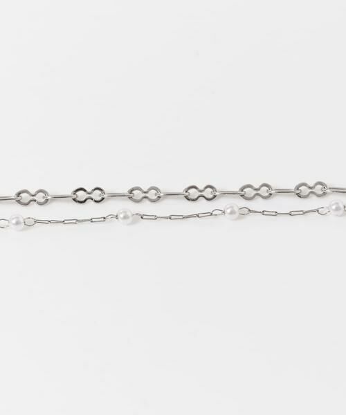 SMELLY / スメリー ネックレス・ペンダント・チョーカー | ステンレスミニパールチェーン2セットネックレス | 詳細5