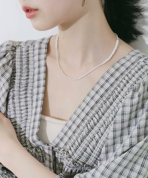 SMELLY / スメリー ネックレス・ペンダント・チョーカー | ステンレスホワイトビーズネックレス | 詳細3