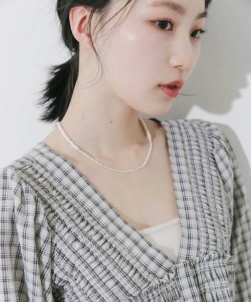 SMELLY / スメリー ネックレス・ペンダント・チョーカー | ステンレスホワイトビーズネックレス | 詳細4