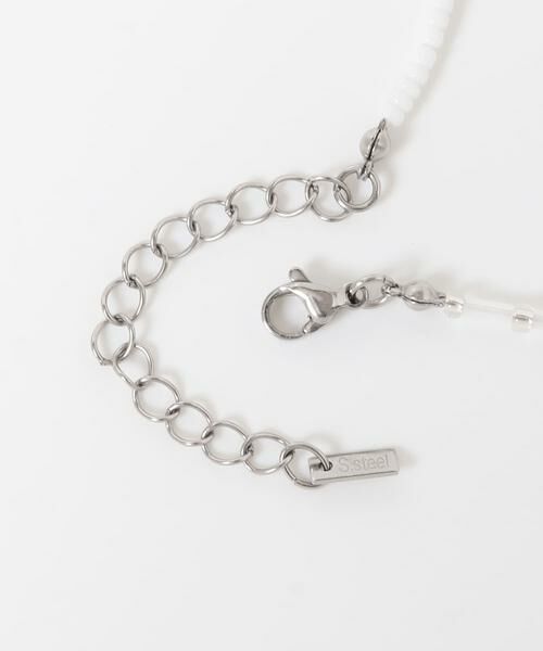 SMELLY / スメリー ネックレス・ペンダント・チョーカー | ステンレスホワイトビーズネックレス | 詳細7