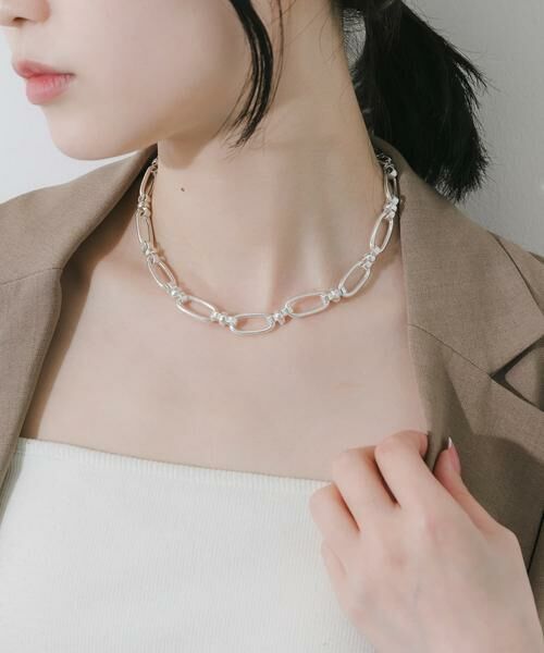 SMELLY / スメリー ネックレス・ペンダント・チョーカー | オーバルリンクボリュームチェーンネックレス | 詳細1