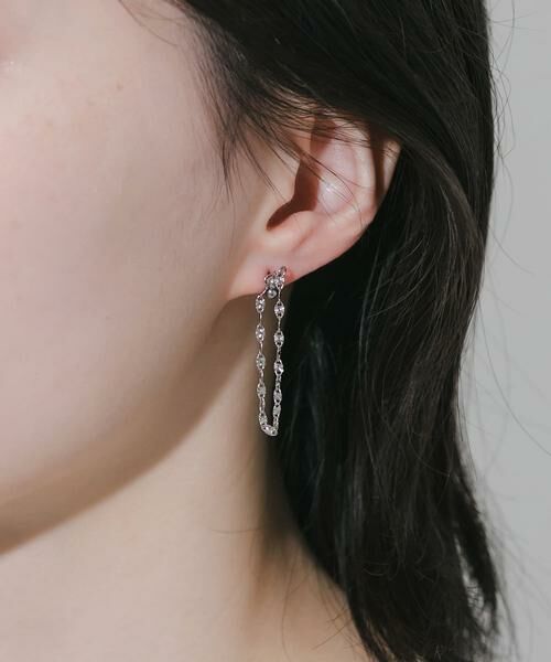 SMELLY / スメリー ピアス・イヤリング | ステンレス2WAYペタルチェーンピアス | 詳細4