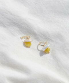 SMELLY / スメリー ピアス・イヤリング | モチーフパールドロップフープピアス