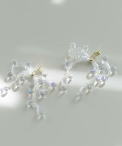 SMELLY / スメリー ピアス・イヤリング | クリアビーズリボンピアス