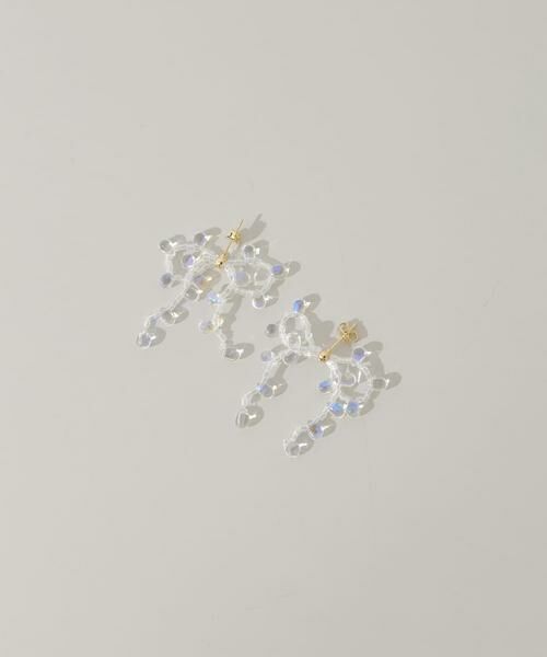 SMELLY / スメリー ピアス・イヤリング | クリアビーズリボンピアス | 詳細1