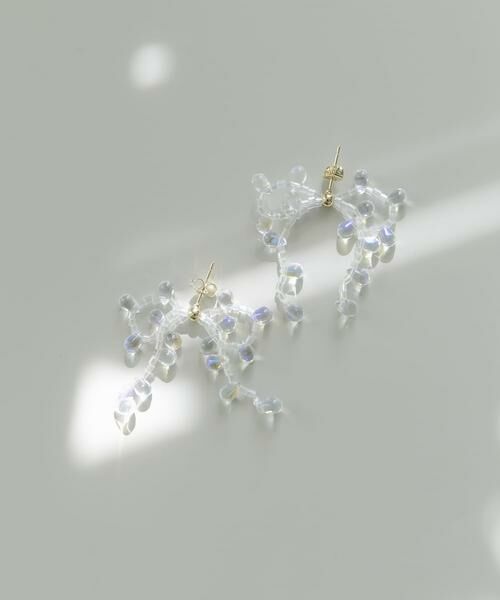 SMELLY / スメリー ピアス・イヤリング | クリアビーズリボンピアス | 詳細2