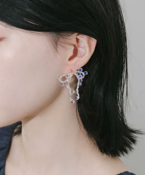 SMELLY / スメリー ピアス・イヤリング | クリアビーズリボンピアス | 詳細3