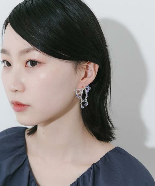 SMELLY / スメリー ピアス・イヤリング | クリアビーズリボンピアス | 詳細5