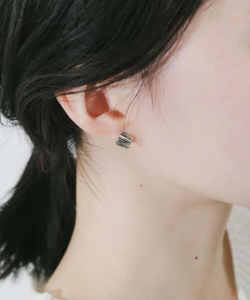 SMELLY / スメリー ピアス・イヤリング | メタルスクエアミニピアス | 詳細3