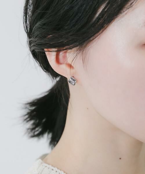 SMELLY / スメリー ピアス・イヤリング | メタルスクエアミニピアス | 詳細5