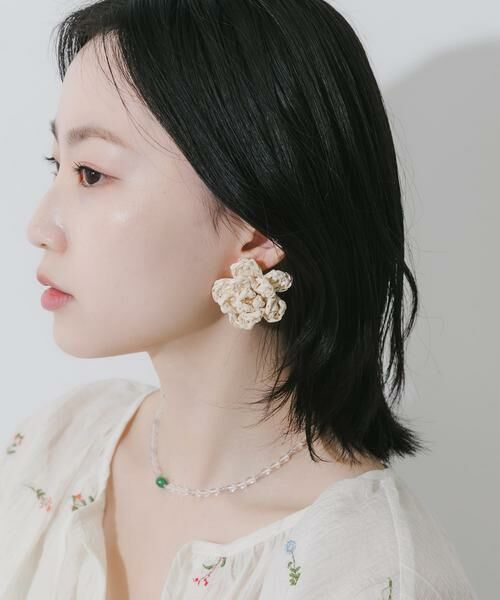 SMELLY / スメリー ピアス・イヤリング | ブレイドフラワーピアス | 詳細4