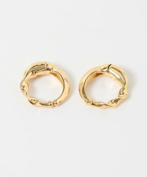 SMELLY / スメリー ピアス・イヤリング | ニュアンスツイストワンタッチフープイヤリング | 詳細5
