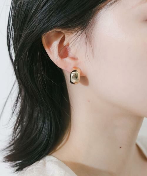 SMELLY / スメリー ピアス・イヤリング | メタルボリュームワンタッチフープイヤリング | 詳細1