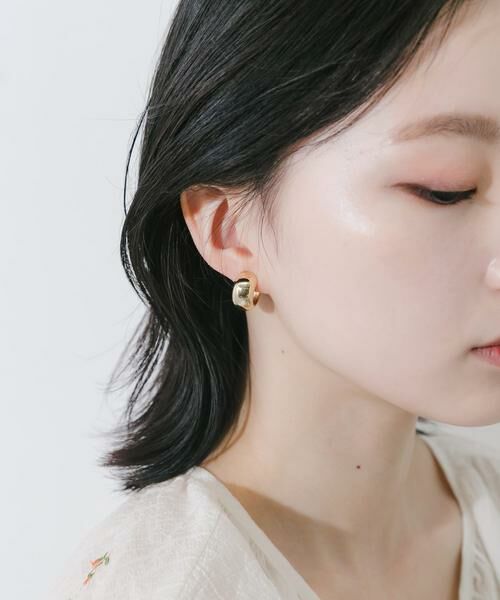 SMELLY / スメリー ピアス・イヤリング | メタルボリュームワンタッチフープイヤリング | 詳細2