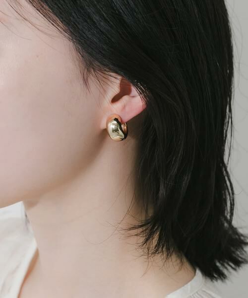 SMELLY / スメリー ピアス・イヤリング | メタルボリュームワンタッチフープイヤリング | 詳細3