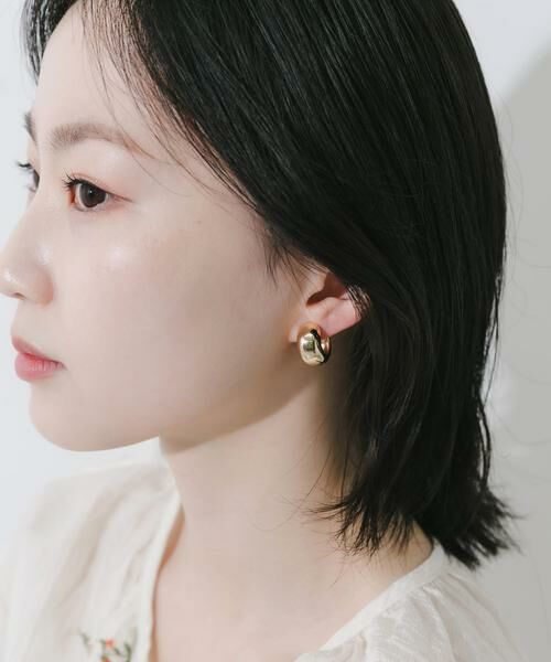 SMELLY / スメリー ピアス・イヤリング | メタルボリュームワンタッチフープイヤリング | 詳細4