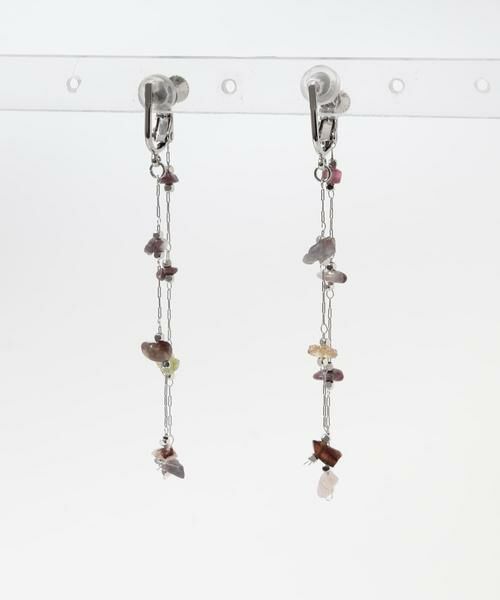 SMELLY / スメリー ピアス・イヤリング | ストーンビーズチェーンイヤリング | 詳細1