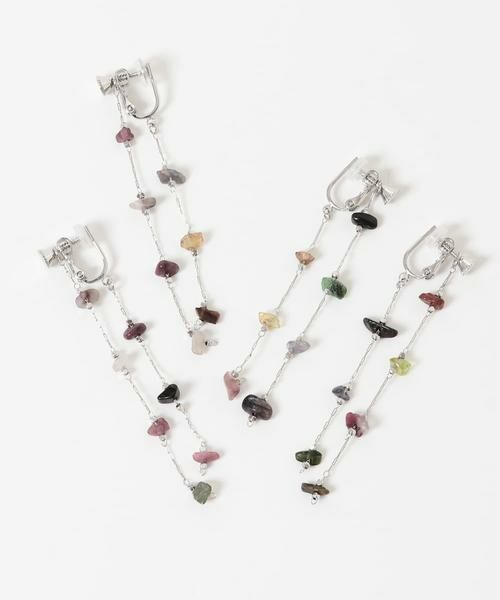 SMELLY / スメリー ピアス・イヤリング | ストーンビーズチェーンイヤリング | 詳細3