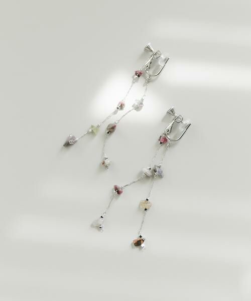 SMELLY / スメリー ピアス・イヤリング | ストーンビーズチェーンイヤリング（シルバー系その他）