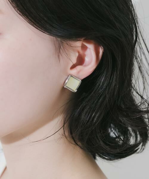 SMELLY / スメリー ピアス・イヤリング | スクエアシェルイヤリング | 詳細3