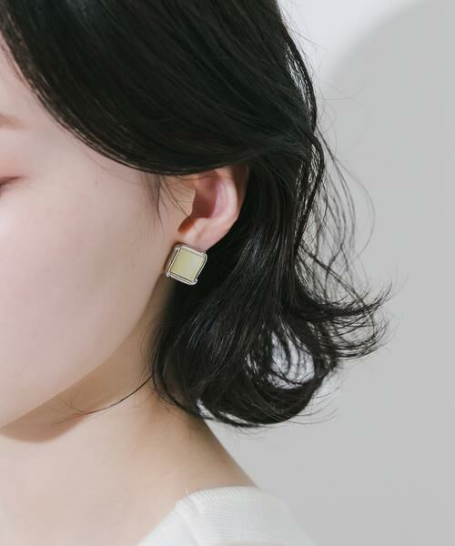 SMELLY / スメリー ピアス・イヤリング | スクエアシェルイヤリング | 詳細4