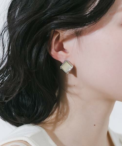 SMELLY / スメリー ピアス・イヤリング | スクエアシェルイヤリング | 詳細5