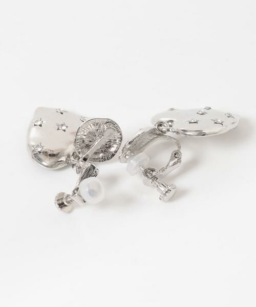 SMELLY / スメリー ピアス・イヤリング | メタルハートポイントビジューイヤリング | 詳細3