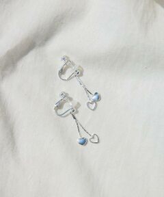 SMELLY / スメリー ピアス・イヤリング | ダブルハートチェーンイヤリング