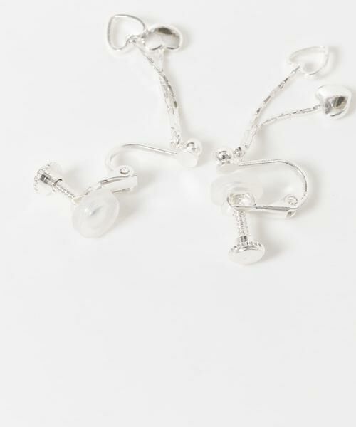 SMELLY / スメリー ピアス・イヤリング | ダブルハートチェーンイヤリング | 詳細7