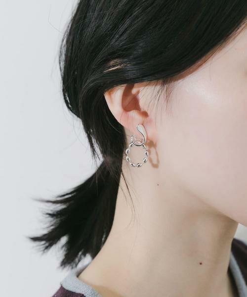 SMELLY / スメリー ピアス・イヤリング | カーブラインラウンドチェーンイヤリング | 詳細3