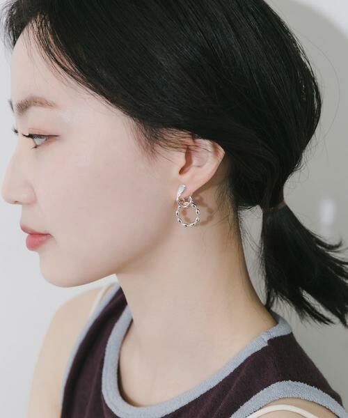 SMELLY / スメリー ピアス・イヤリング | カーブラインラウンドチェーンイヤリング | 詳細5