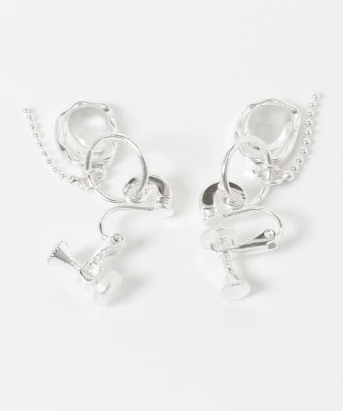SMELLY / スメリー ピアス・イヤリング | クリアドロップチェーンイヤリング | 詳細7