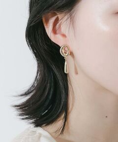 SMELLY / スメリー ピアス・イヤリング | ニュアンスラウンドドロップイヤリング