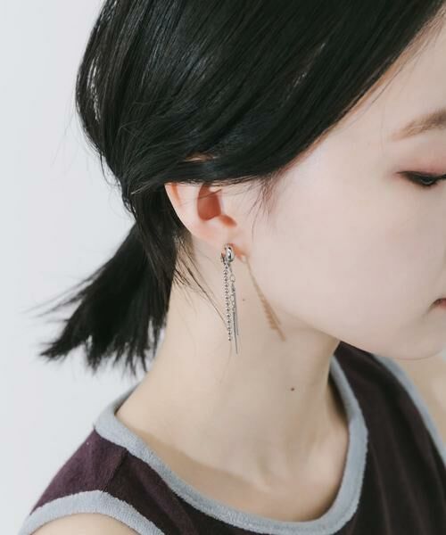 SMELLY / スメリー ピアス・イヤリング | ダブルチェーンイヤリング | 詳細3