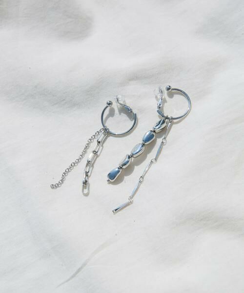 SMELLY / スメリー ピアス・イヤリング | アシンメトリーマルチチェーンイヤリング | 詳細2