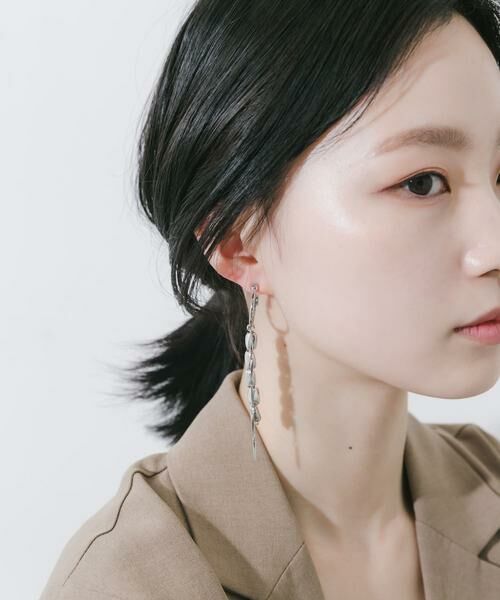 SMELLY / スメリー ピアス・イヤリング | アシンメトリーマルチチェーンイヤリング | 詳細6