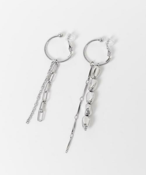 SMELLY / スメリー ピアス・イヤリング | アシンメトリーマルチチェーンイヤリング | 詳細7