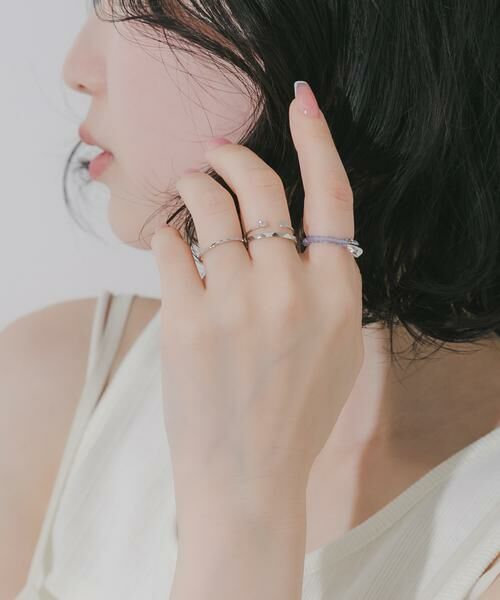 SMELLY / スメリー リング | チャームビーズ4セットリング | 詳細5