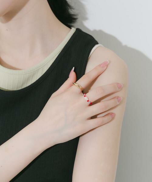 SMELLY / スメリー リング | カラービーズ2セットリング | 詳細1