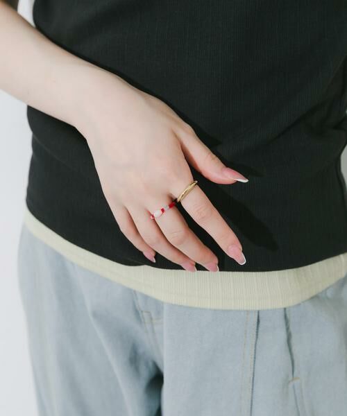 SMELLY / スメリー リング | カラービーズ2セットリング | 詳細3