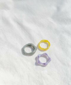 SMELLY / スメリー リング | カラージュシ3セットリング