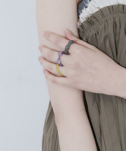 SMELLY / スメリー リング | カラージュシ3セットリング | 詳細1